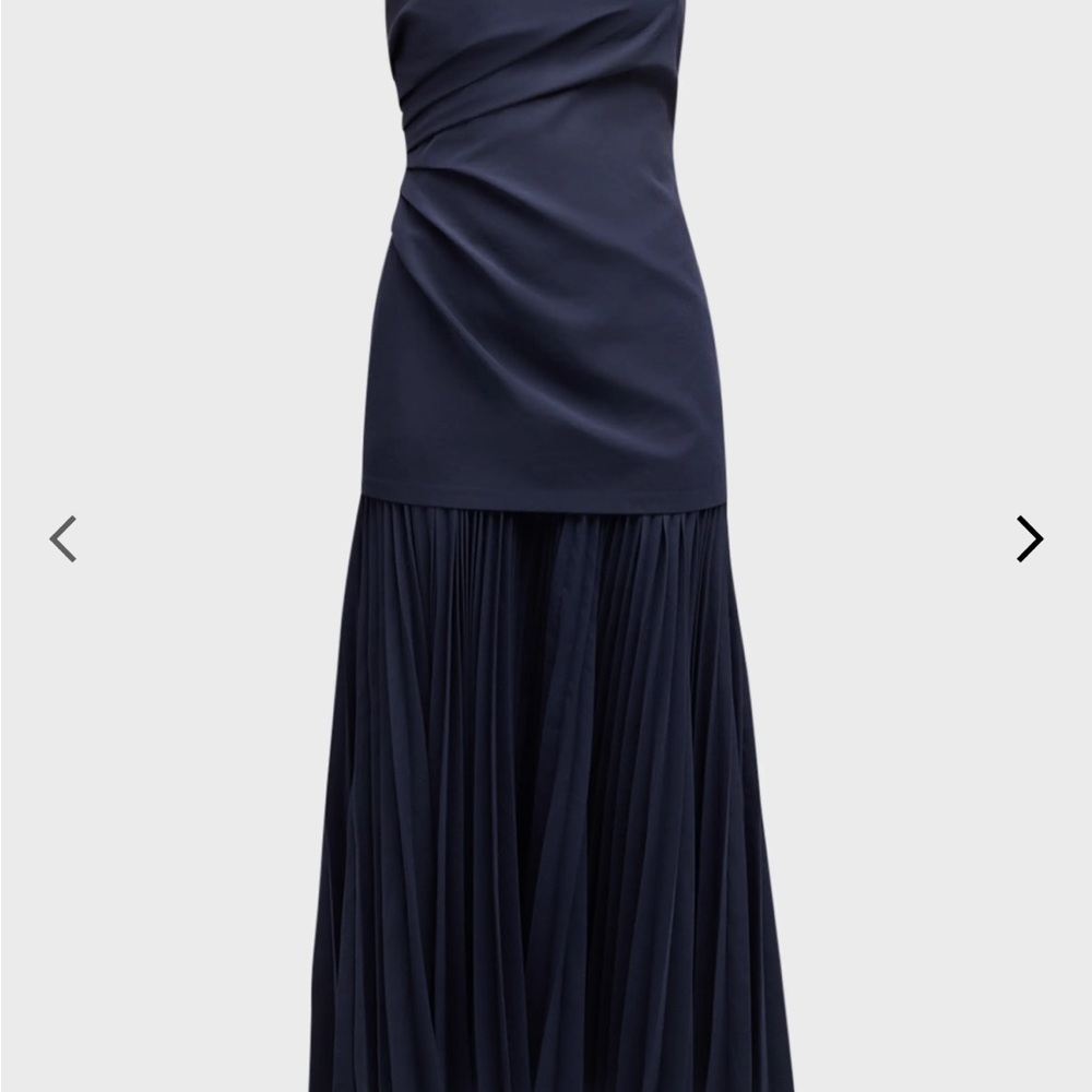 NWT A.L.C. Austin Strapless Drop-Waist Maxi Dress | Navy Blue Women's Dress